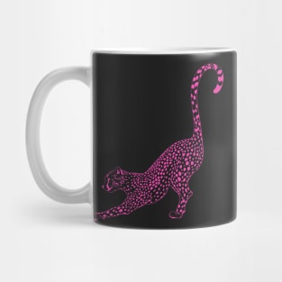 hot pink cheetah preppy aesthetic Mug